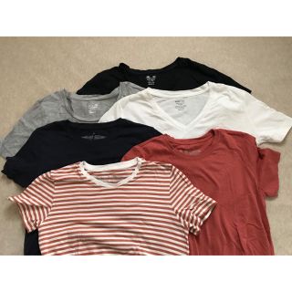 ムジルシリョウヒン(MUJI (無印良品))の無印良品 ＆ GU ベーシックTシャツ 6枚セット Mサイズ(Tシャツ(半袖/袖なし))