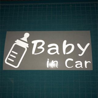 送料無料 反射素材 BABY in CAR ベビー イン カー ステッカー(外出用品)