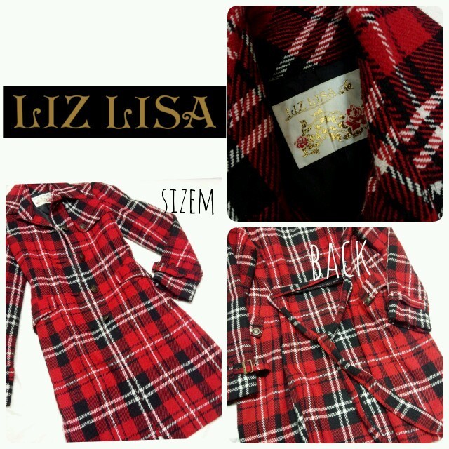LIZ LISA(リズリサ)のLIZLISA♡チェック柄コート レディースのジャケット/アウター(トレンチコート)の商品写真