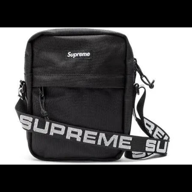 supreme 18ss black shoulder bag 正規品