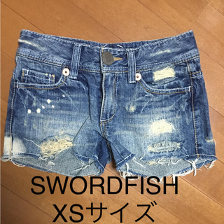 ソードフィッシュ(SWORD FISH)のSWORDFISH デニムショートパンツ XS(ショートパンツ)