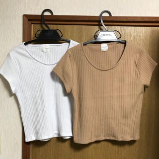 フローヴ(FLOVE)のFLOVE リブUネックトップス 2点セット(Tシャツ(半袖/袖なし))