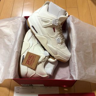 リーバイス(Levi's)のNIKE AIR JORDAN 4  Levi's 26.5ジョーダンリーバイス(スニーカー)