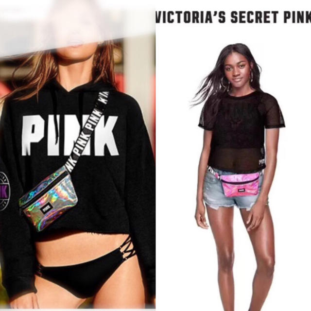 Victoria's Secret(ヴィクトリアズシークレット)のVictoria’s Secret 「新品」シルバーウエストバッグ レディースのバッグ(ボディバッグ/ウエストポーチ)の商品写真