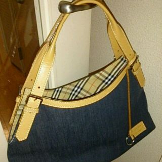 バーバリー(BURBERRY)のバーバリーブルーレーベルデニムバック(トートバッグ)