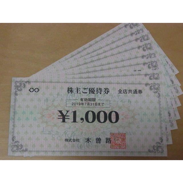 木曽路 株主優待券 8,000円分【ラクマパック】の通販 by はち's shop｜ラクマ