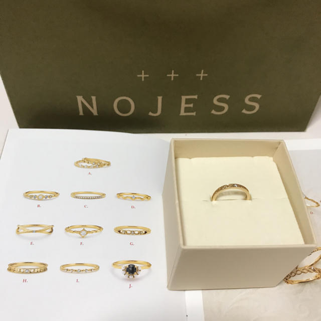 NOJESS 星モチーフピンキーリングアクセサリー