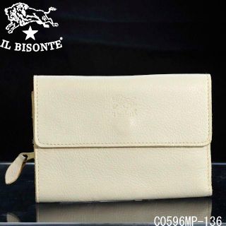 イルビゾンテ(IL BISONTE)のいと様専用★新品★ILBISONTE  白革二つ折り財布 イルビゾンテ(財布)