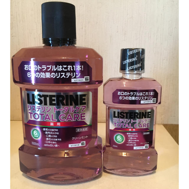 LISTERINE(リステリン)のリステリン トータルケア １ℓ＋250ml×3本セット コスメ/美容のオーラルケア(マウスウォッシュ/スプレー)の商品写真