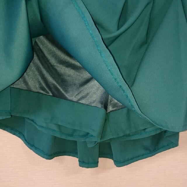 【送料込】キュロットスカート グリーン 緑 レディースのパンツ(キュロット)の商品写真