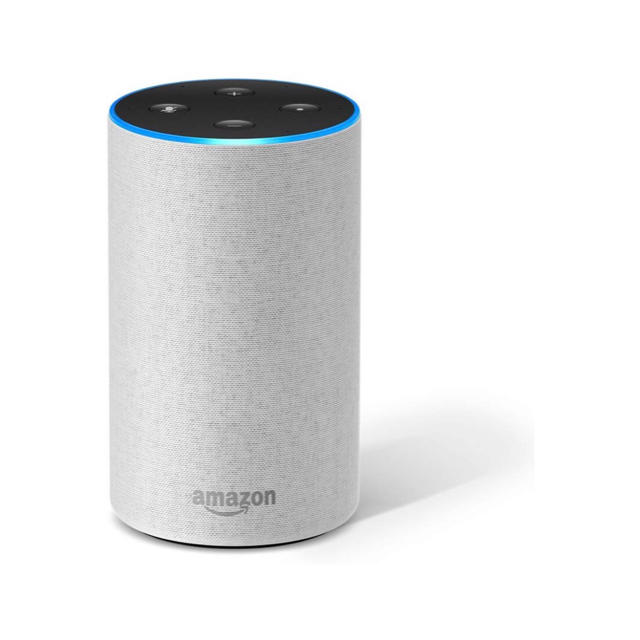 ECHO(エコー)の【美品】Amazon Echo、サンドストーン (ファブリック) スマホ/家電/カメラのスマホ/家電/カメラ その他(その他)の商品写真