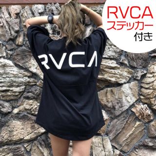 ルーカ(RVCA)のステッカー付き ルーカ ARCH RVCA ビッグシルエット ブラックS(Tシャツ(半袖/袖なし))