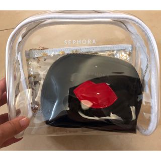 セフォラ(Sephora)の非売品ポーチ 3点セット 新品(ポーチ)