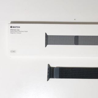 アップルウォッチ(Apple Watch)の【美品】ミラネーゼループ ブラック 42mm(腕時計(デジタル))