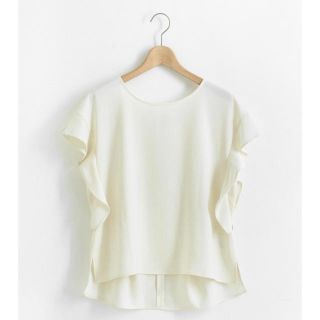 ルクールブラン(le.coeur blanc)の【美品】フレンチフリルスリーブブラウス(シャツ/ブラウス(半袖/袖なし))