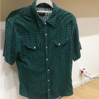 半袖シャツ XL グリーン(Tシャツ/カットソー(半袖/袖なし))