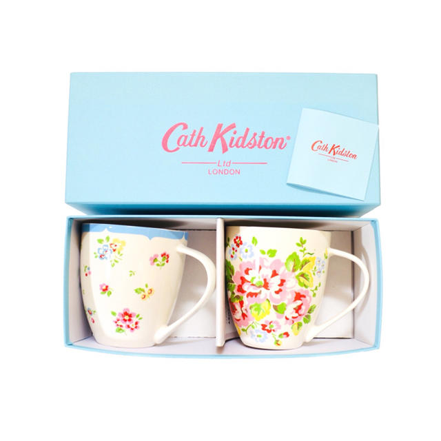 Cath Kidston(キャスキッドソン)の新品未使用 キャスキッドソン ペアマグカップ インテリア/住まい/日用品のキッチン/食器(グラス/カップ)の商品写真