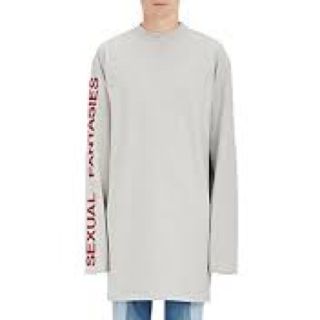 バレンシアガ(Balenciaga)の限界値下げ VETEMENTS Grey 'Sexual Fantasies'(Tシャツ/カットソー(七分/長袖))