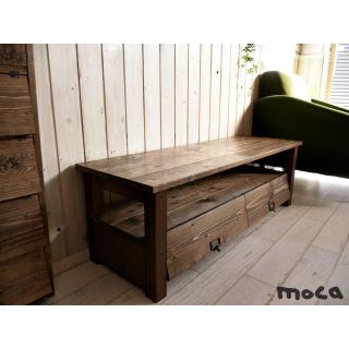 TVラック　アンティーク風　（110　B）moca(家具)