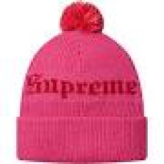 シュプリーム(Supreme)のSUPREME Old English Beanie pink(ニット帽/ビーニー)