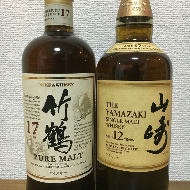 山崎12年 竹鶴17年 2本セット 山崎12年 竹鶴17年 2本セット