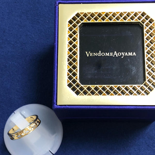 Vendome Aoyama(ヴァンドームアオヤマ)のヴァンドーム青山 k18 18金 ダイヤモンド リング 指輪 箱  レディースのアクセサリー(リング(指輪))の商品写真