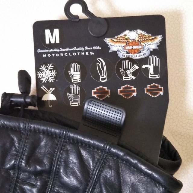 Harley Davidson(ハーレーダビッドソン)の【HARLEY　DAVIDSON】新品レザーグローブ　　本革M メンズのジャケット/アウター(ライダースジャケット)の商品写真