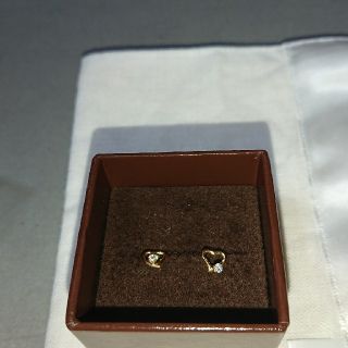 ダイヤハート18Kピアス(ピアス)