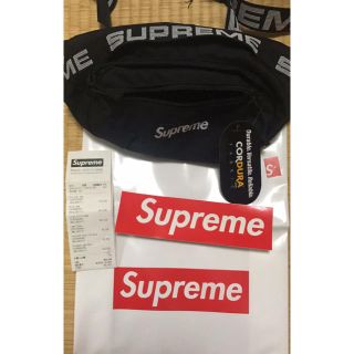 シュプリーム(Supreme)の18SS supreme waist bag black ウエストバッグ 黒(ボディバッグ/ウエストポーチ)