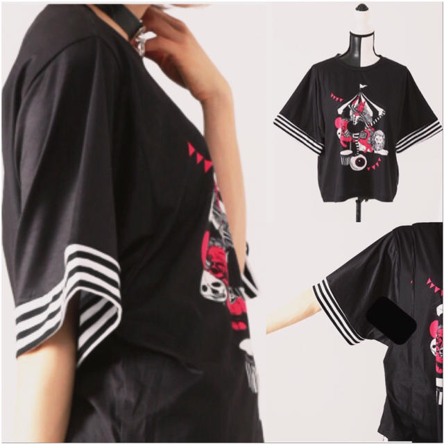 FUNKY FRUIT(ファンキーフルーツ)の[Drug] Carnival Black Tシャツ レディースのトップス(Tシャツ(半袖/袖なし))の商品写真