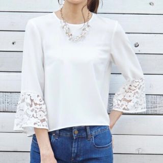 ANAYI - 美品 アナイ 袖フレアレースブラウス 完売商品 フレア袖