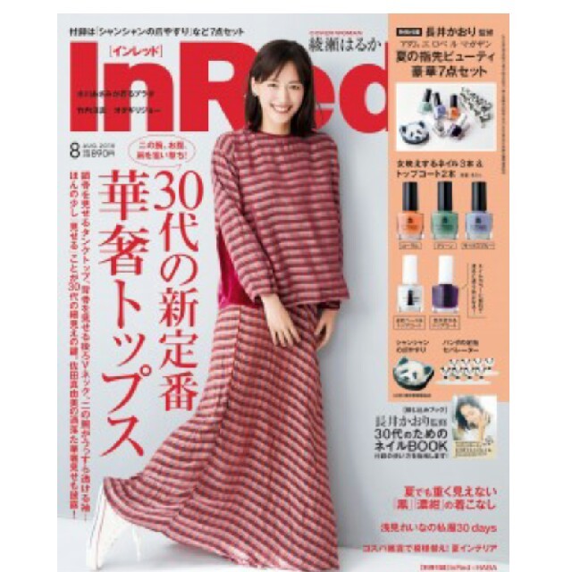 Adam et Rope'(アダムエロぺ)のInRed ８月号特別付録 ネイルアイテム７点セット エンタメ/ホビーの雑誌(ファッション)の商品写真