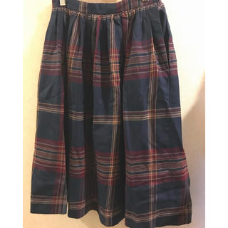 ロキエ(Lochie)のusa vintage Check skirt(ひざ丈スカート)