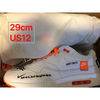 ナイキ(NIKE)の29 WHITE/BLACK-TOTAL ORANGE Air Max JDI(スニーカー)