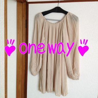 ワンウェイ(one*way)の美品♡早い者勝ち‼one＊wayワンピ♡(ミニワンピース)