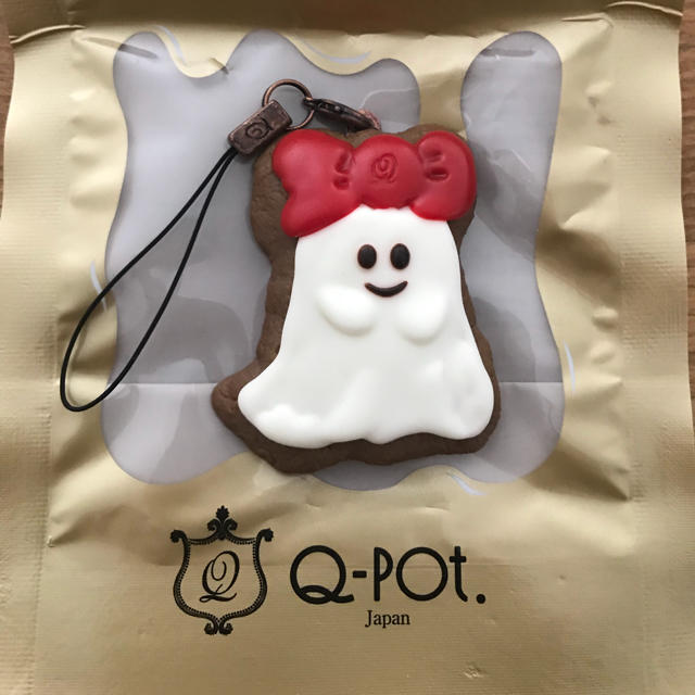 Q-pot.(キューポット)のQ-pot ☆ 美品 おばけちゃんストラップ 🎵 スマホ/家電/カメラのスマホアクセサリー(ストラップ/イヤホンジャック)の商品写真