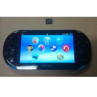 プレイステーションヴィータ(PlayStation Vita)のPSVITA  PCH-2000 　ブルーブラック(携帯用ゲーム機本体)
