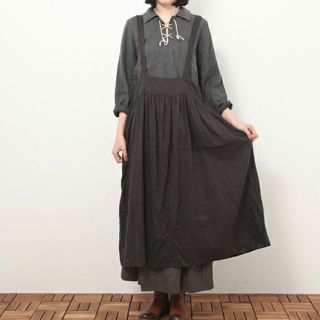 ネストローブ(nest Robe)のnest Robe（ネストローブ ）フレンチリネンジャンパースカート(ロングスカート)