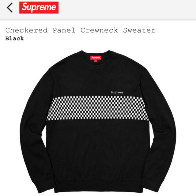 Checkered Panel Crewneck Sweaterのサムネイル