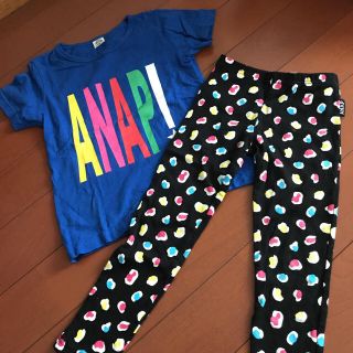 アナップキッズ(ANAP Kids)のアナップキッズ♡半袖 レギンス セット(Tシャツ/カットソー)