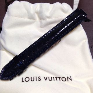 ルイヴィトン(LOUIS VUITTON)のハムハム様専用★ルイヴィトン タンブール ヴェルニ ストラップベルトS 14mm(腕時計)