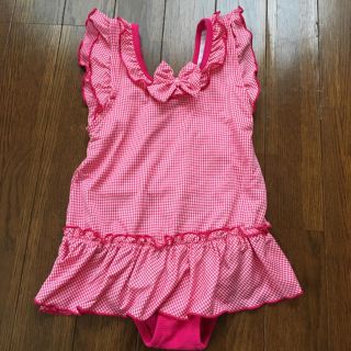 イオン(AEON)の水着 ガールズチェックワンピース 110 新品 イオン トップバリュ 女の子(水着)