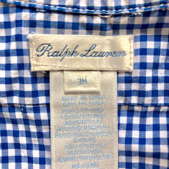 Ralph Lauren(ラルフローレン)の♡ラルフ・ローレンベビー服♡3M♡チェックシャツカバーオール キッズ/ベビー/マタニティのベビー服(~85cm)(カバーオール)の商品写真