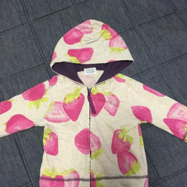 hakka baby(ハッカベビー)のパーカー90  女の子 キッズ/ベビー/マタニティのキッズ服女の子用(90cm~)(ジャケット/上着)の商品写真