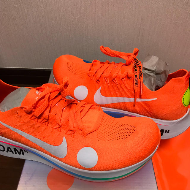 OFF-WHITE(オフホワイト)の27.5cm OFF WHITE Nike Zoom Fly Mercurial メンズの靴/シューズ(スニーカー)の商品写真