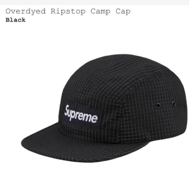 定価以下新品Contrast Ripstop Camp Cap Black