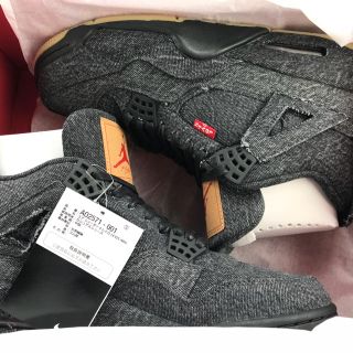 リーバイス(Levi's)の28.0cm JORDAN 4 RETRO LEVI'S NRG BLACK(スニーカー)