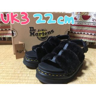 Dr.Martens - チピ様専用 Dr.Martens ファー サンダル ブラック の通販