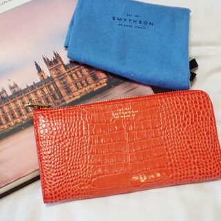 スマイソン(Smythson)のSmythson スマイソン マラ 長財布 オレンジ 検)Celine(財布)