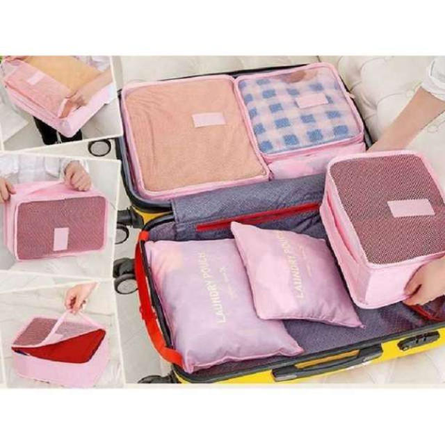 トラベル スーツケース ポーチ６色 旅行 メッシュ ケース 収納 整理の通販 By ｍ S Shop ラクマ